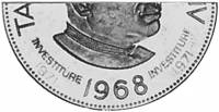 () Монета Тонга 1968 год 2 паанга ""  Медь-Никель  UNC